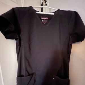 Purple label yoga scrub set. Black. Size medium